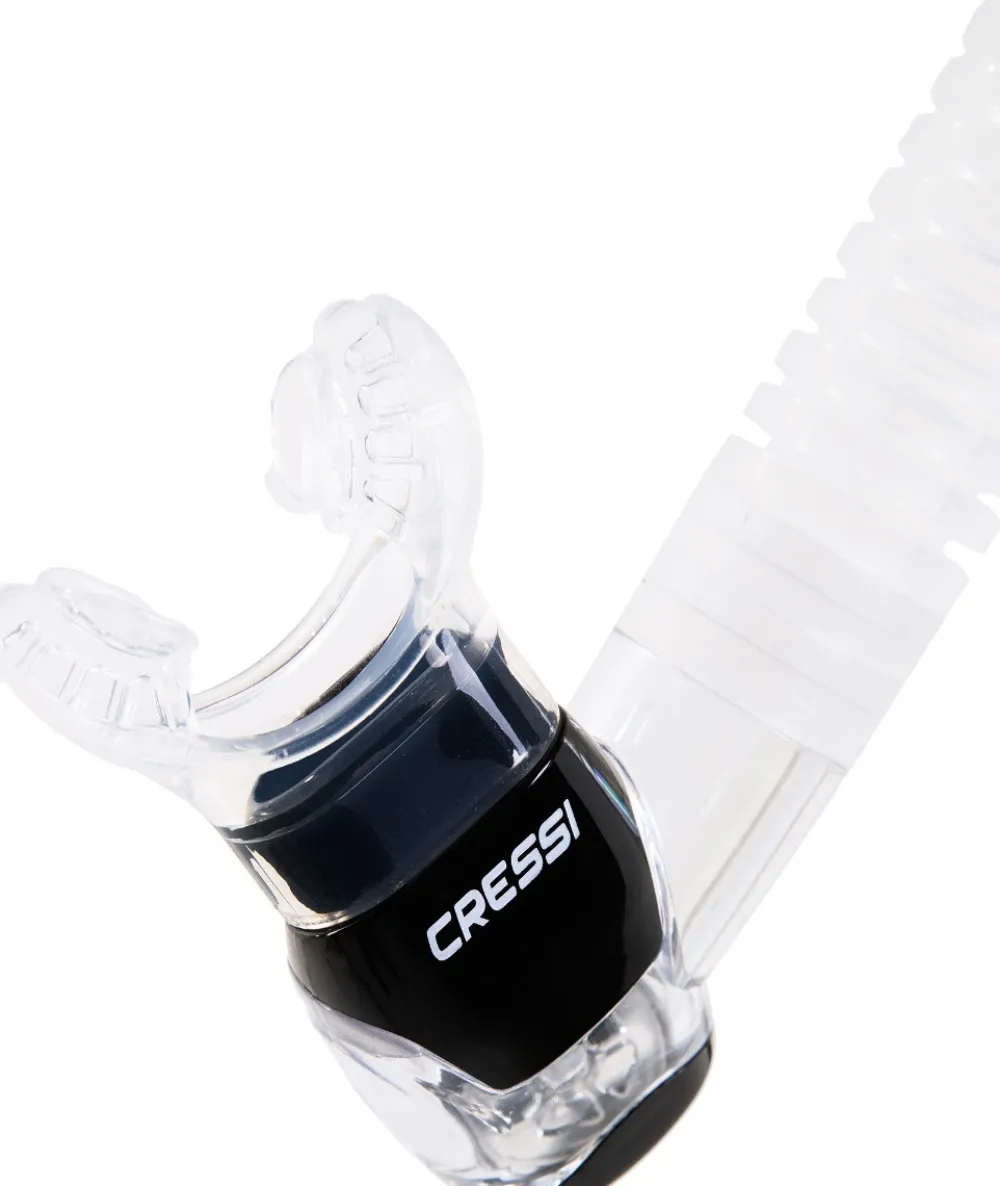 CRESSI-SUB Tubas Snorkeling|Tuba De Plongée^Tuba Cressi Itaca Ultra Dry - Transparent/Noir