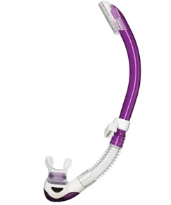 TUSA Tuba de plongée Platina 2 Hyperdry - Transparent/Violet
