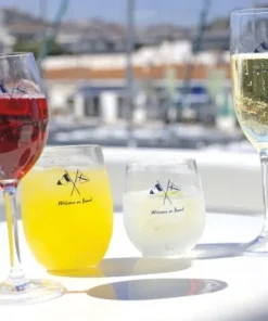 MARINE BUSINESS Vaisselle^Verre à Orangeade - Collection Welcome On Board - 6 Pièces