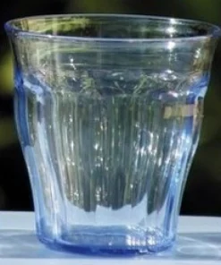 COULEURMER Vaisselle^Verre St Barth bleu acrylique X1