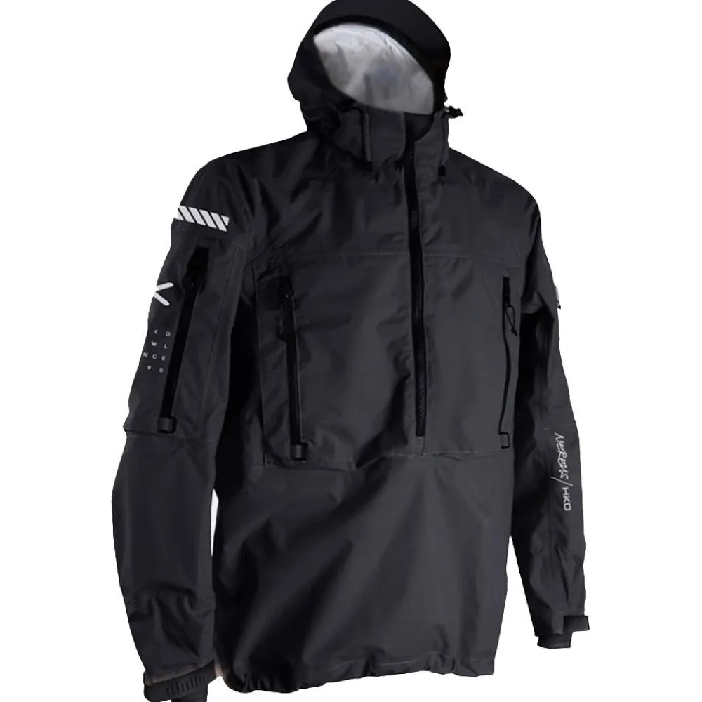 HIKO Veste Et Coupe-Vent|Vêtement Kayak Sit On Top^Veste coupe vent à capuche Nereus Noir