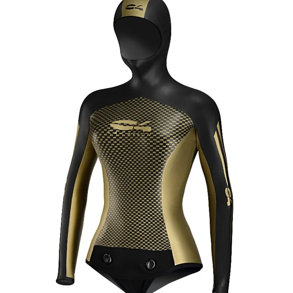 C4 Combinaison Apnée Femme^Veste de combinaison Aurea 3 mm - Femme