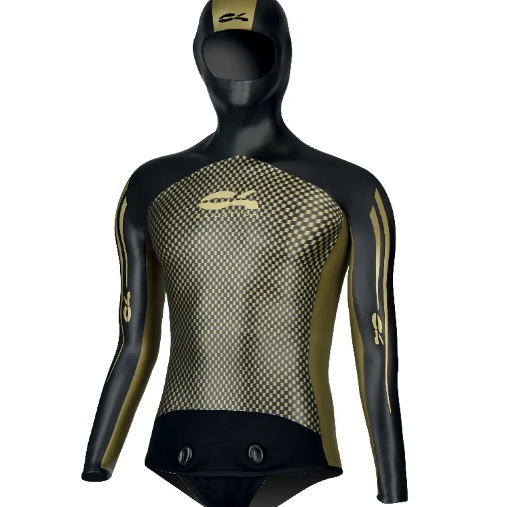 C4 Combinaison Apnée Homme^Veste de combinaison Aurea 3 mm - Homme