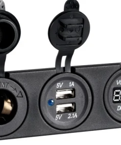 OSCULATI Accessoire Batterie|Tableau Électrique^Voltmètre numérique 8/32 V - double prise USB - prise allume-cigare